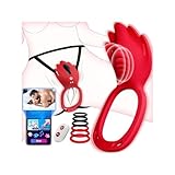 Tagnaff Upgrade KI-interaktiven Vibrator mit 6 Penisring, Sex Spielzeug für die Paare Frau, APP Fernbedienung 9 Vibration Modi für Frauen Klitoris, Leise Bdsm Fesseln Sexspielzeug für Paare Extrem