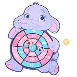 Supvox Kinderspiel Klettball dartscheibe mit Süßem Tier Motiv Tragbares Klettballspiel für Ab Jahren Fördert Hand Auge koordination für Drinnen und Draußen Geschenkidee