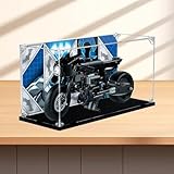 BoHeart Vitrine für Lego 42155 – Acryl-Vitrine kompatibel mit (Batcycle 42155) – 37 x 16 x 22 cm (nur Vitrine)