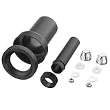 Haas - Wall WC-Anschlusssets - 180 mm Länge - mit Lippendichtung DN 90/110, weiße Kappen
