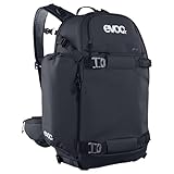 EVOC CP 35 Sportrucksack, ideale Fototasche (verstellbarer Hüftgurt, Kleinteilfächer, Lawinenausrüstung, atmungsaktives Material, Maße: 19 x 55 x 34 cm, Volumen: 35 l), Schwarz