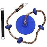 WHAMVOX 1 Satz Kinderschaukel Kinder Fitness Kinder Disc-Swing-Display Outdoor-Spielspielzeug für Kinder Spielzeug zum Reinigen von Seilen Schaukel im Hinterhof PVC Blue