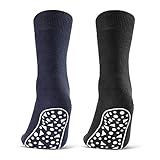sockenkauf24 2 | 4 | 6 Paar ABS Socken Damen Herren Anti Rutsch Socken Stoppersocken 21395 WP (2 Paar 43-46)