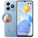 Blackview Wave 8C Handy Ohne Vertrag Günstig, 6GB+64GB/2TB SD Smartphone Simlockfreie, Octa Core 6,56' HD+, Akku 5000mAh, 13MP+8MP Kamera, 4G Dual SIM, 3.5mm Jack/GPS/2 Jahre Garantie