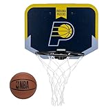 Franklin Sports NBA Indiana Pacers Mini Basketballkorb über der Tür – Kinder Indoor Mini Basketballkorb mit Basketball – NBA Fan Shop Mini Hoop für Schlafzimmer + Büro – über der Tür Mini Hoop Set
