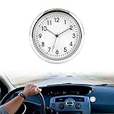 Dashboard Uhr, Motorraduhren, Mini Fahrzeug Armaturenbrett Uhr, Car Clock, Mini Auto Armaturenbrett Uhr, Quarz-Autouhr, Auto Air Vent Clip Uhr, für Auto Innendekoration kleine, black