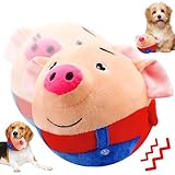 Bewegendes Hundespielzeug, Aktives Bewegliches Haustier-Plschspielzeug, Hundeball Elektrisch Futter Ball, Interaktives Hundespielzeug Ball for Haustier Hunde Trainingsball.