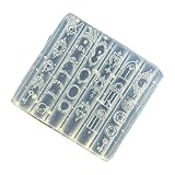 Silikon-Nagelschablonen mit europäischem Vintage-Blumendesign, für handgefertigte Nägel, Kunst und professionellen Gebrauch, Maniküre-Vorlagen