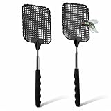 2er Set XXL 75 cm Insektenklatsche Fliegenklatsche ausziehbar Teleskop Klatsche Fliegenfänger Insektenfänger Fliegenschutz vor Insekten, Fliegen, Mücken, Wespen