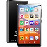 SWOFY MP3-Player mit 96GB 5 Zoll-Touchscreen Bluetooth 5.0, 2500 mAh Dual-Band-WLAN Android 13.0 HI-FI-Sound Vorinstalliert Spotify & Amazon Music E-Book-Reader (Schwarz)