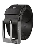 Cartvelli Premium Ledergürtel Herren Schwarz 100cm Made in Germany mit Geschenkbox Echt-Leder Herrengürtel Vollleder Jeansgürtel breiter Leder Gürtel 40mm Anzug jeans chino pants M24s-100
