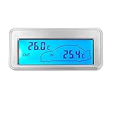 Auto-Thermometer, Auto-Digital-12-V-LCD-Display, Indoor-Outdoor-Empfindlichkeitsthermometer, Temperaturmessgerät
