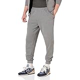 Amazon Essentials Herren Entspannte Jogginghose, Fleece, Bequeme Passform, Hellgrau Meliert, M
