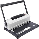 Elektrisches Lochbindegerät – Metall-Spulenbindegerät mit 250 Blatt Kapazität, Kamm- und Spiralbindungskompatibilität