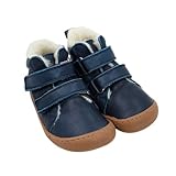 Pololo Kinderschuhe, Unisex Barfuß Winterstiefel mit Bio Wolle