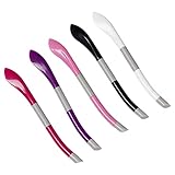 Colcolo 5 Stück Nagelhautschieber mit runder Spitze, rutschfester, bequemer Griff, Maniküre, Pediküre, Geschenke, langlebiger Fingernagel-Nagelhautreiniger