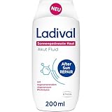 Ladival Sonnengestresste Haut Akut Fluid- After Sun Repair für den Körper, regeneriert mit Photolyase, feuchtigkeitsspendend, kühlend, mit Panthenol und Vitamin E, 200ml