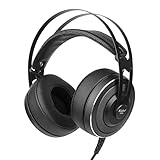 Karlak T-803 Wired Over Ear Kopfhörer Studio Monitor & Mixing DJ Stereo Headsets mit 50 mm Neodym Treiber 3,5 mm Konvertieren in 6,5 mm Audiobuchse für AMP Computer Recording Phone Piano Guitar