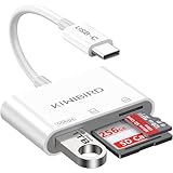 KiWiBiRD SD Kartenleser USB C, Micro SD Karte Card Reader Karten Leser Adapter USB-C für SDHC SDXC Karte Kompatibel mit iPhone 17 16 15 Air Plus Pro Max MacBook Mac iPad iMac Galaxy S25 S24 Android