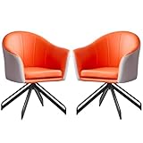 Bürodrehstuhl – Mittelgroße Rückenlehne Akzentstuhl für Zuhause, Wohnzimmer, Schlafzimmer, Make-up und Computerarbeit – breiter Sitzsessel