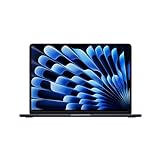Apple 2024 13' MacBook Air Laptop mit M3 Chip: 13,6' Liquid Retina Display, 8 GB gemeinsamer Arbeitsspeicher, 512 GB SSD Speicher, beleuchtete Tastatur, 1080p FaceTime HD Kamera, Mitternacht