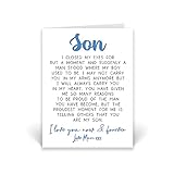 Rib Ticklerz - Karte Geschenk für Sohn I Closed My Eyes Graduation Geburtstag Deployment Geschenk Geschenke Sohn Hochzeitskarte für Ihn Stolz auf dich Liebe dich für immer Mama – CD678