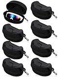 Hoteam 8 Stück Winter-Ski-/Snowboard-Brillen-Box, großes hartes Brillenetui, Sportbrillen-Aufbewahrungshalter