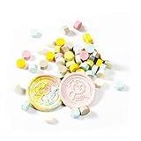 KFGISD, 100 Stück Vintage-Siegelwachs-Siegelbohnen for Basteln, for Hochzeitseinladungen und for Versiegeln von Umschlägen – antike Wachsstempelperlen,Briefmarken-Wachssiegel