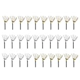 Xanorrg Packung Von 30 Eleganten Gold Und Silberblasenhörnern Party Squawkers Perfekt Für Urlaubsversammlungen Geburtstage Hochzeitsfeier Laute