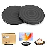 Drehscheibe Drehbarer Universal 2 Stück,20 cm Drehteller,360 Grad Drehplattform,Drehplatte Tisch,Multifunktionale rotierende Scheibe mit Stahlkugellagern für Monitor TV Lautsprecher Handwerk Pflanzen