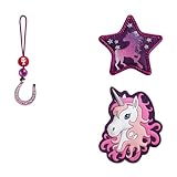 Step by Step Magic Mags „Sweet Unicorn Nuala“, 3-teilig, 2 Magnet-Applikationen und 1 Anhänger, Einhorn-Design, passend zum Schulranzen oder Vorschulrucksack