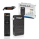 LEYF & Sagaf SUD-0507 Mini Sat Receiver DVB-S2 /ARD & ZDF SD Shut-Off/Full HD 1080p Digital Receiver (HDTV, Scart, USB)