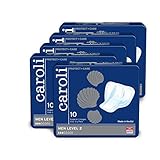 Caroli Protect + Care Men Level 2, Hygiene-Einlagen für Männer, sicher und diskret, geruchsneutralisierend, Vorteilspack (5 x 10 Stück) für mittlere Blasenschwäche