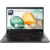 Lenovo Thinkpad T14 Gen2 Laptop Touchscreen, 14 Zoll (1920 x 1080), Prozessor Intel Core i5-1145G7, 16 GB RAM, 512 GB SSD, HDMI, QWERTY-Tastatur, Windows 11 Pro (renoviert)