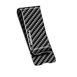 T-carbon|Kohlefaser Glossy Geldklammer, angenehm zu berühren|Geldklammer für Männer|Geldklammer für geldscheine|Money Clip|Schwarz