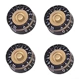 4 x Geschwindigkeitsregler im Vintage-Stil für Les E-Gitarren, Lautstärke- und Klangeinstellungen