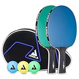 JOOLA Tischtennisschläger Set Colorato, Colorato Duo und Black&White - Ideal für Familien, Anfänger und Profis