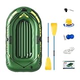 Schlauchboot | Boot für 2 Personen | Schlauchboot für Rafting und Fischerei Aufblasbare Boote für Erwachsene | Tragbares Fischerboot für See mit Ruderpumpe
