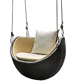 Hammock Verandaschaukel, Hänge Cotton SeilMacrame Stühle for Outdoor & Indoor, Garten Terrasse, Balkon, Wohnzimmer Schaukelsitz