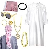 Generisch Kostüm Herren | Zubehör Für Kostüm Und Cosplay,Herren Outfit Aus Dem Nahen | für Halloween Cosplay Rollenspiel Weihnachten Bühnenperformance Themenpartys Party