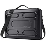 DOMISO 17.3 Zoll Laptoptasche Wasserdicht Schultertasche Schutzhülle Protective Laptop Case Sleeve Stoßfest für 17.3' Notebook/Dell Inspiron/MSI/Lenovo IdeaPad 320/HP Envy/LG Gram/ASUS/ACER,Schwarz
