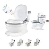 Baby Töpfchen - Toilettensitz Kinder - Kinder Töpfchen Mit Musik & Spülgeräusch Für Töpfchentraining - Baby & Kindertoilette - Leicht Zu Entleeren Mit Herausnehmbarem Topf - Potty Training Toilet
