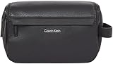 Calvin Klein CK MUST WASHBAG W/HANGER Waschtasche Herren, Schwarz (Ck Black Pebble), OS