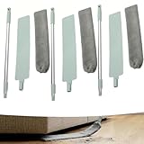 Saker Plus Flacher Staubwedel für Jalousien mit biegbarem und abnehmbarem Kopf, einziehbarer Reinigungsstab, Lückenstaub für Decke, Jalousien, unter Möbeln, wiederverwendbar, waschbar (3)