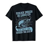 Angler Angeln Männer Herren Hecht Schluck Du Luder T-Shirt