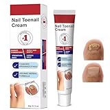 20g Nagelpflege Creme, Nagelreparaturcreme, Nagelpflege für Fußnägel, Schutz & Stärkung Brüchiger Nägel, Fußnägel Behandlung für Gebrochene und Verfärbte Nägel, mit Nagelfeilen und Wattestäbchen