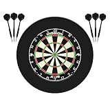 Mission Darts Home Center Dartscheibe, Dartset inklusive Dartscheibe und 2 Dartsets, Jigsaw-Schutzring