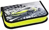 Eberhard Faber 577574 - Federmäppchen Race Car, mit 32 Schreibutensilien, Stiftetui befüllt