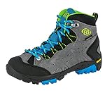 Brütting Unisex Kinder Mount Bona High Kids Trekking- & Wanderstiefel, Grau Blau Lemon, 28 EU