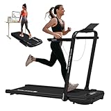 Mobvoi Home Laufband SE, Intelligente KI 3-in-1-Klapplaufband, elektrisches Laufband, 2,5 PS, kompakt tragbar unter dem Schreibtisch, 12 km/h, Fernbedienung, platzsparend, TicSports APP, 120 kg